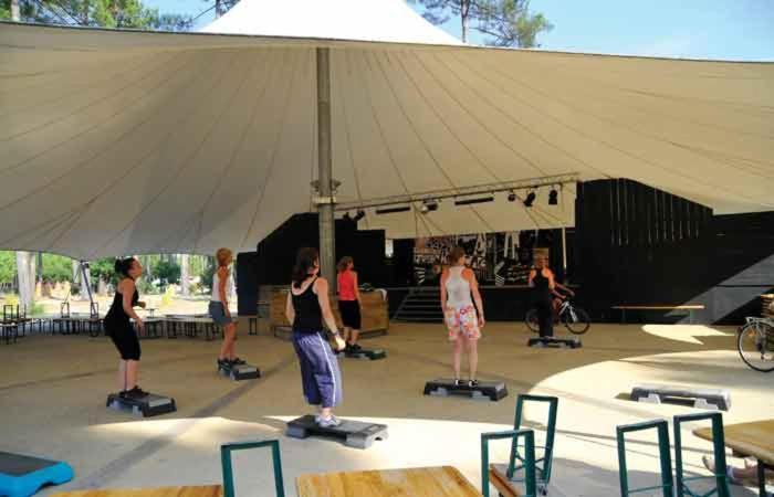 Chalet Camping Les Vignes Lit-et-Mixe Zewnętrze zdjęcie